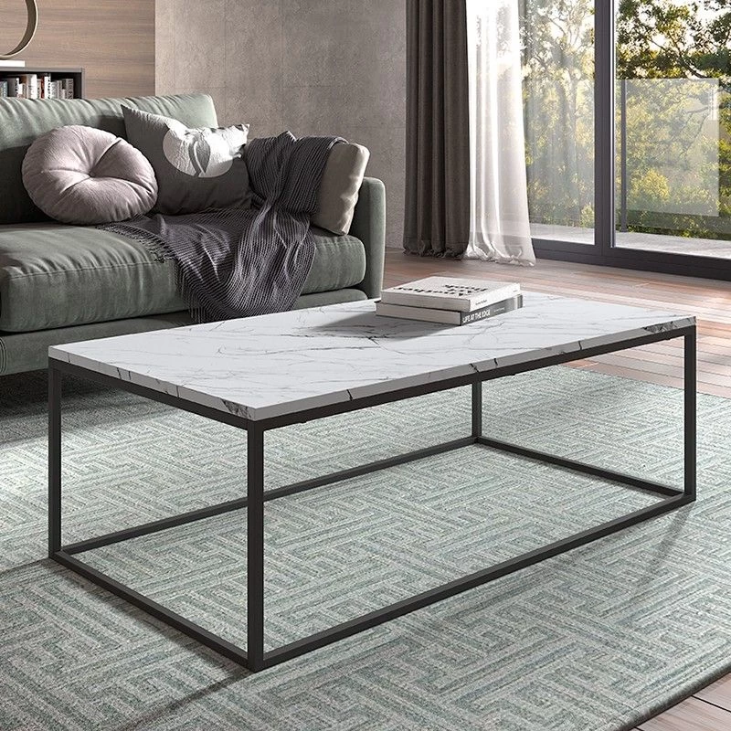 Salontafel Antonio 60x120 Industrieel - Licht Marmer 1 Salontafel Antonio 60x120 Industrieel - Licht Marmer