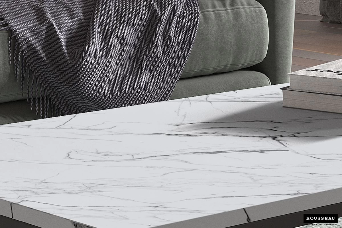 Salontafel Antonio 60x120 Industrieel - Licht Marmer 4 Salontafel Antonio 60x120 Industrieel - Licht Marmer - Afbeelding 4