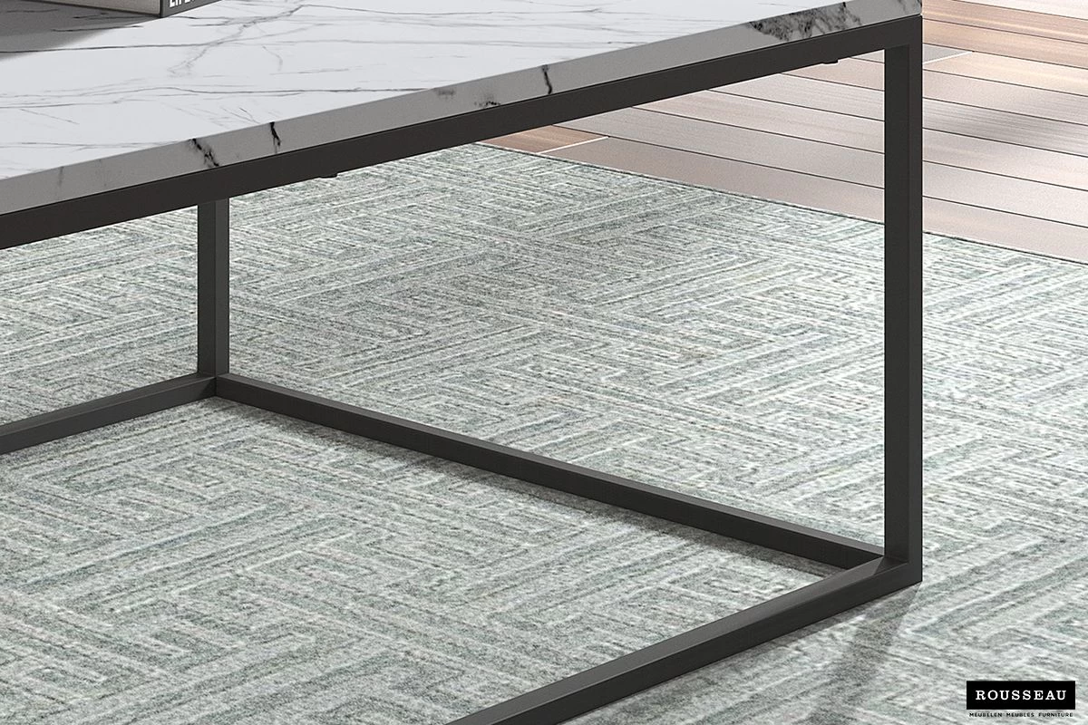 Salontafel Antonio 60x120 Industrieel - Licht Marmer 3 Salontafel Antonio 60x120 Industrieel - Licht Marmer - Afbeelding 3