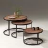 Set Van 3 Salontafels Amana-magnoliahout