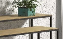 Set Van 2 Sidetables Tuline - Goud/zwart Metaal -Collectie Woonkamermeubels Rousseau 3919 console Tulsa 2 8dbf