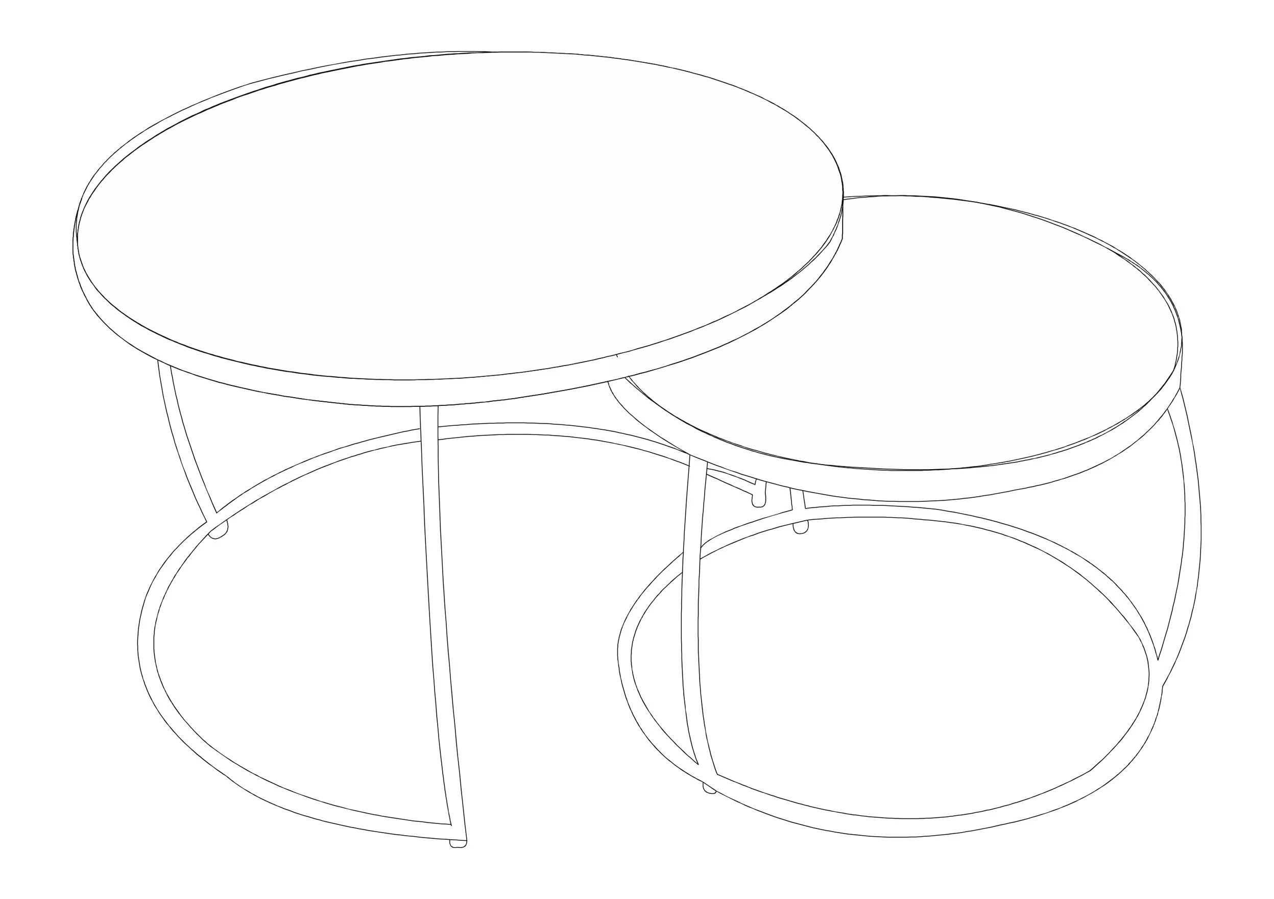 Set Van 2 Salontafels Lars-magnoliahout 2 Set Van 2 Salontafels Lars-magnoliahout - Afbeelding 2