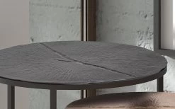 Set Van 2 Bijzettafels Margriet - Zwart/brons -Collectie Woonkamermeubels Rousseau 3956 bijzettafel table d appoint Magrite 2 bb48