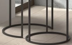 Set Van 2 Bijzettafels Margriet - Zwart/brons -Collectie Woonkamermeubels Rousseau 3956 bijzettafel table d appoint Magrite 4 e9d7