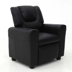 Relaxfauteuil Voor Kinderen Rex - Zwart -Collectie Woonkamermeubels Rousseau 4400 2 kinderfauteuil fauteuil enfant Renee 2 0264
