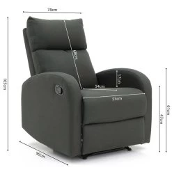 Relaxzetel Scotland - Grijs -Collectie Woonkamermeubels Rousseau 4500 3 relax France 9 e5f1