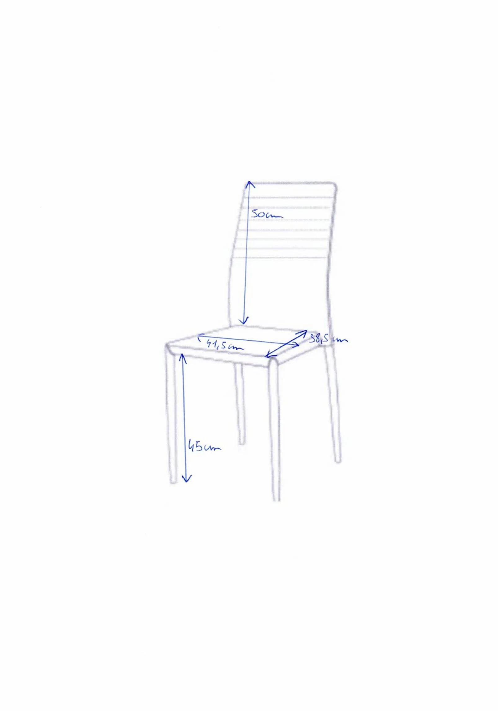 Set Van 6 Stoelen Broadway - Grijs 2 Set Van 6 Stoelen Broadway - Grijs - Afbeelding 2