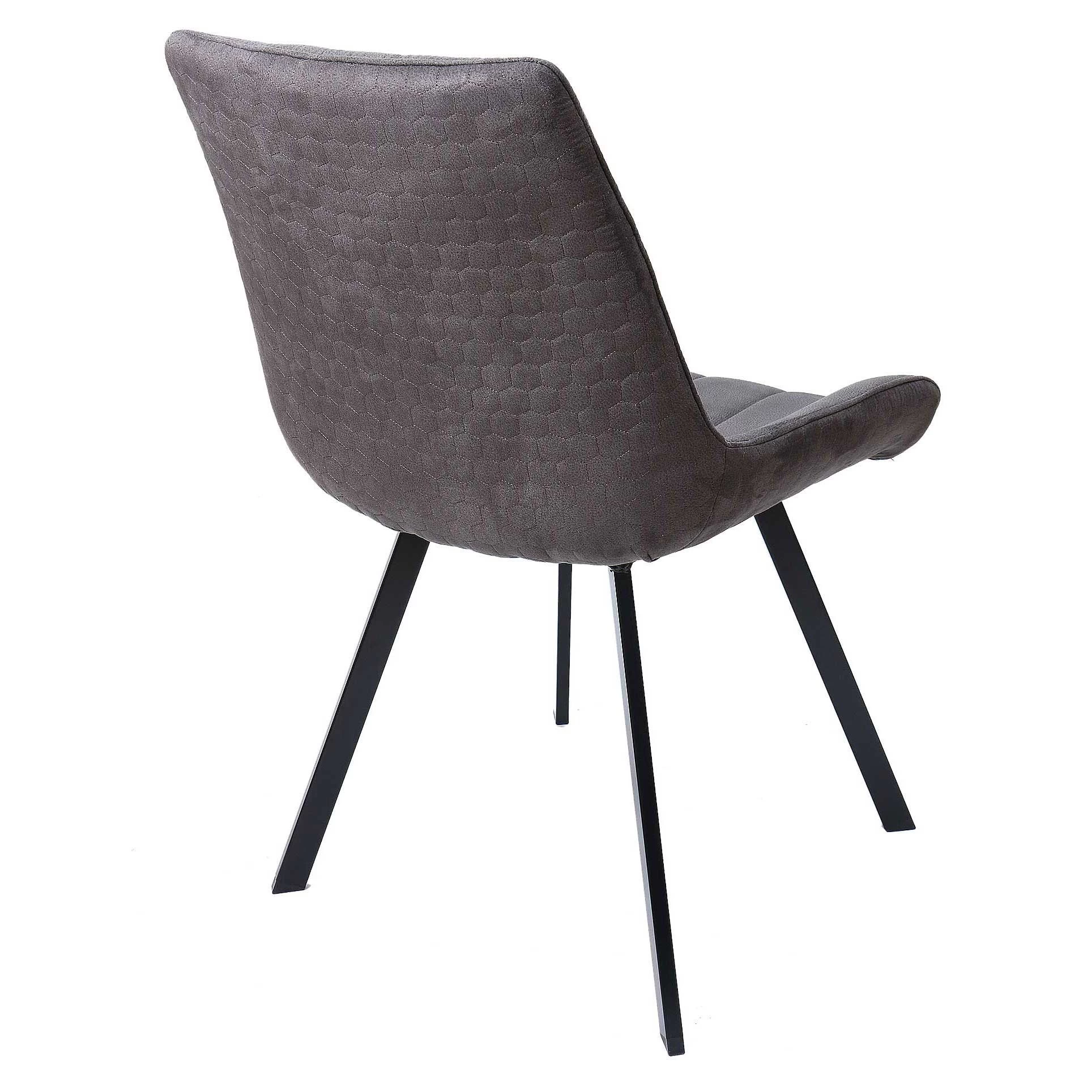 Eetkamerstoel Phebe Met Stiksels - Grijs 2 Eetkamerstoel Phebe Met Stiksels - Grijs - Afbeelding 2