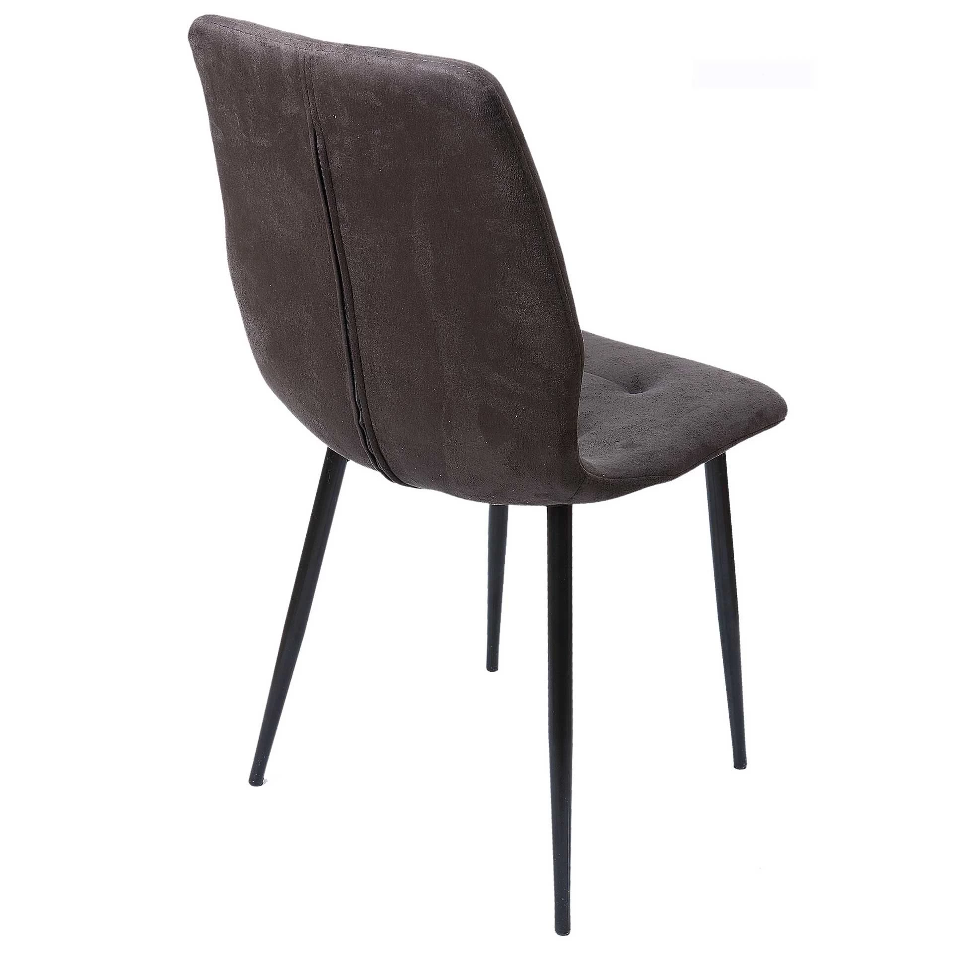 Eetkamerstoel Asher - Grijs 2 Eetkamerstoel Asher - Grijs - Afbeelding 2