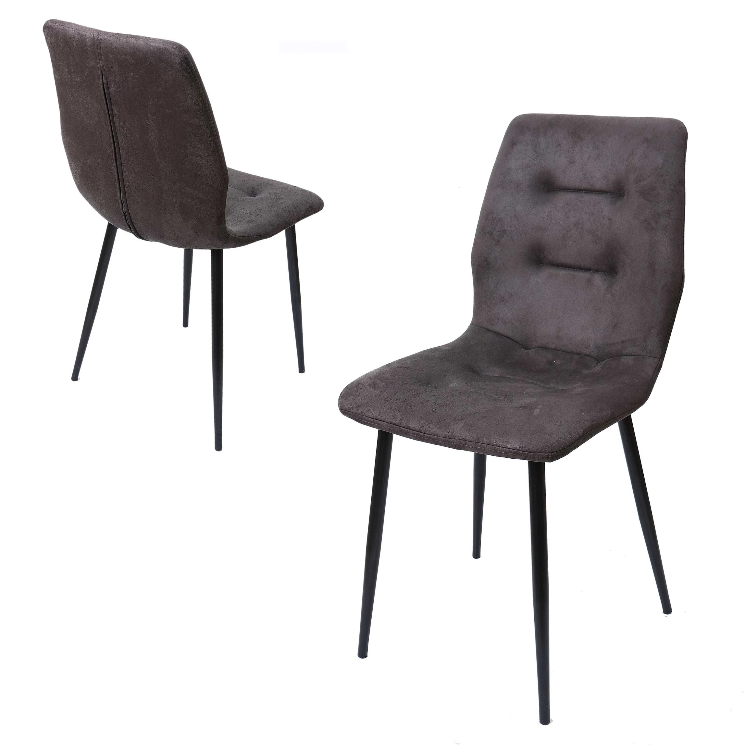 Eetkamerstoel Asher - Grijs 3 Eetkamerstoel Asher - Grijs - Afbeelding 3