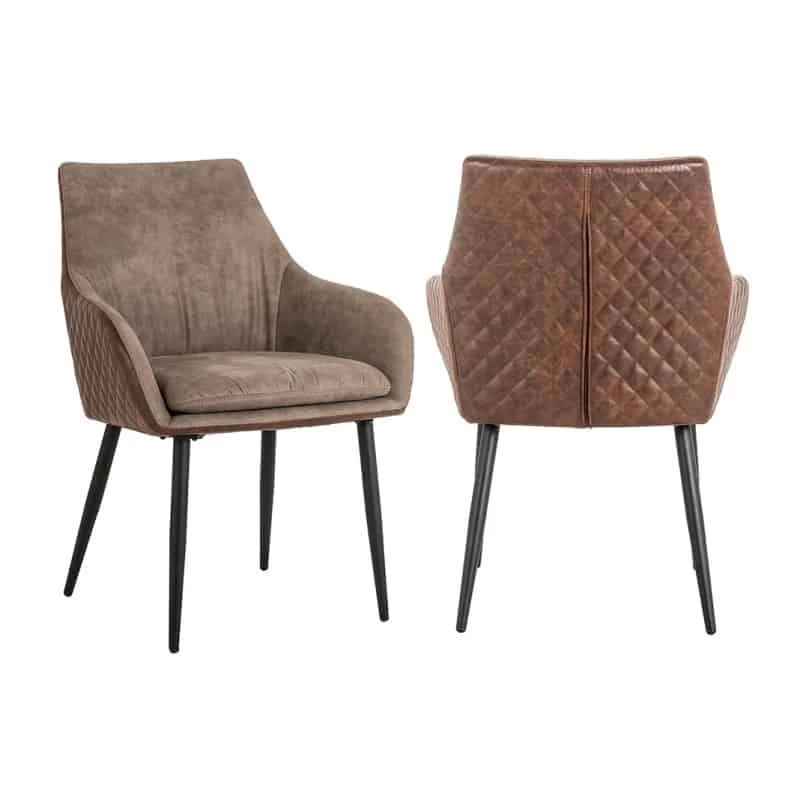 RICHMOND Eetkamerstoel Bentho - Bruin 2 RICHMOND Eetkamerstoel Bentho - Bruin - Afbeelding 2