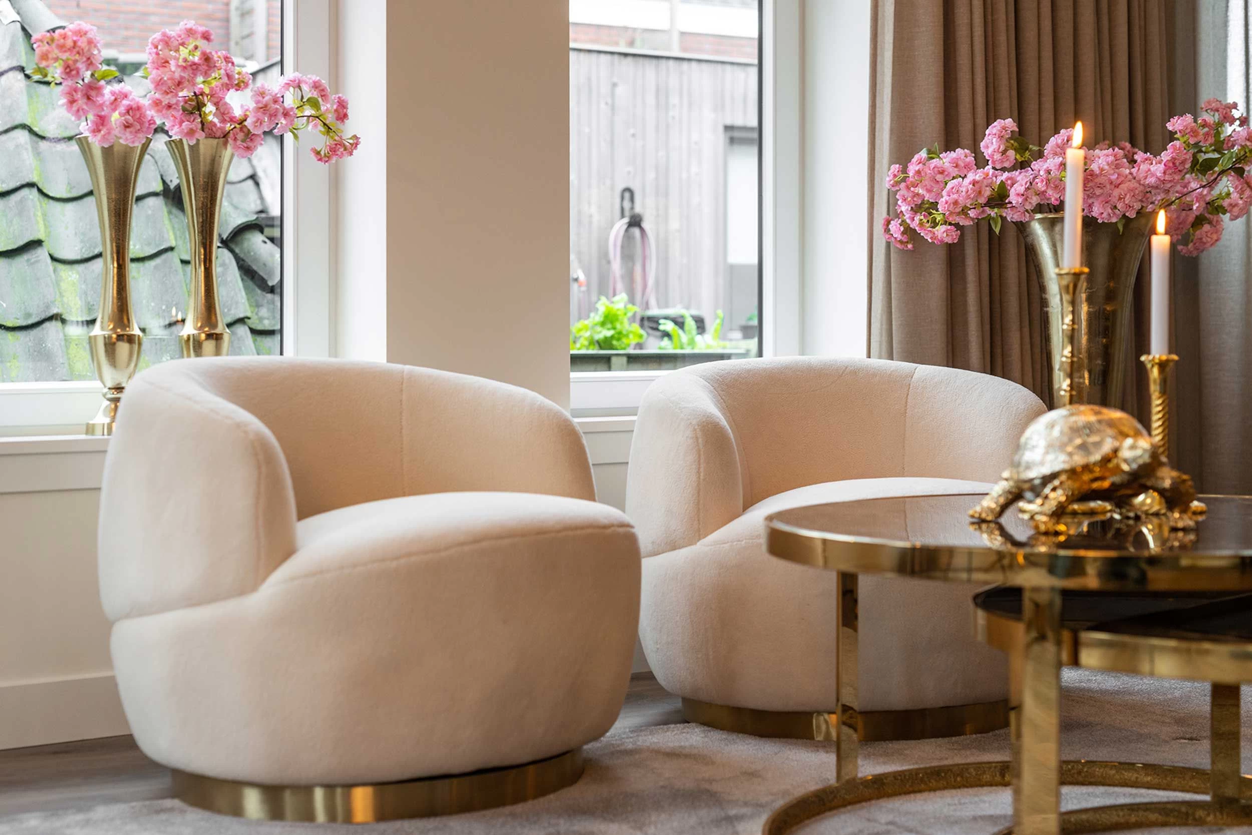 RICHMOND Set Van 2 Salontafels Kondor - Marmer/goud 14 RICHMOND Set Van 2 Salontafels Kondor - Marmer/goud - Afbeelding 14