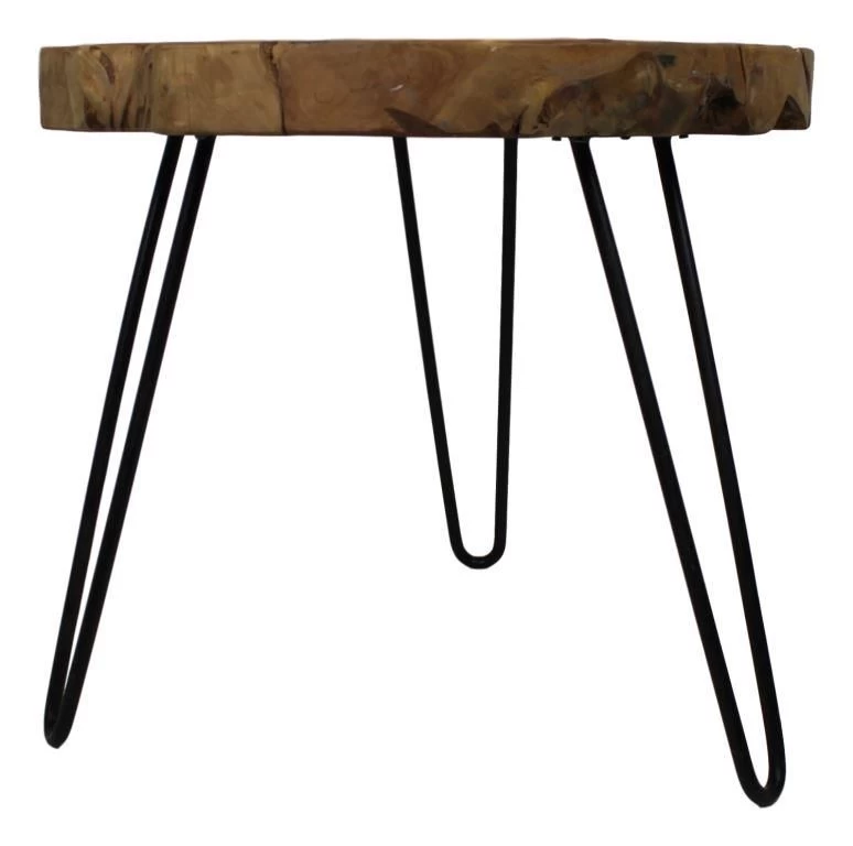 Bijzettafel Root ø55cm Ronde Boomstam Schijf – Teak/wortelhout 3 Bijzettafel Root ø55cm Ronde Boomstam Schijf – Teak/wortelhout - Afbeelding 3