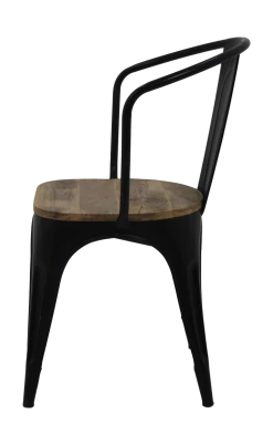 Industriële Caféstoel Tap - Mangohout / Ijzer -Collectie Woonkamermeubels SI 105 3 8718