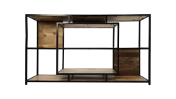 Buffet Levels 150cm Met Open Vakken - Mangohout/ijzer 12 Buffet Levels 150cm Met Open Vakken - Mangohout/ijzer -Collectie Woonkamermeubels SI 4002 1 d493