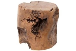 Kruk Block ø30cm – Teak Boomstronk