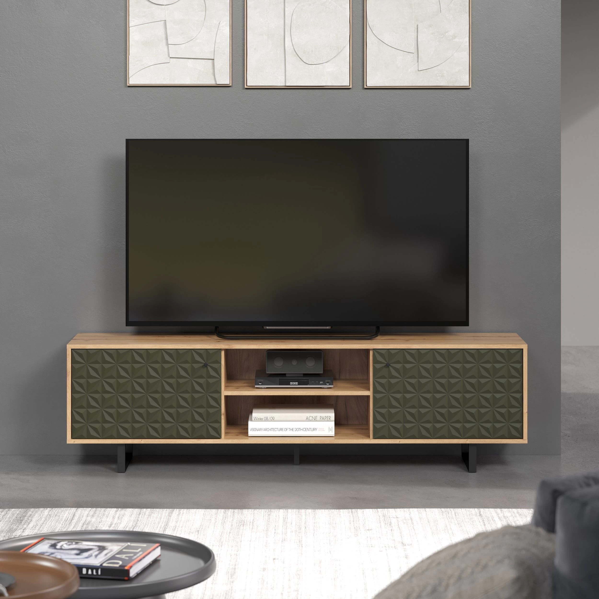 Tv-meubel Sentra | 184 X 40 X 52 Cm | Artisan Oak 1 Tv-meubel Sentra | 184 X 40 X 52 Cm | Artisan Oak