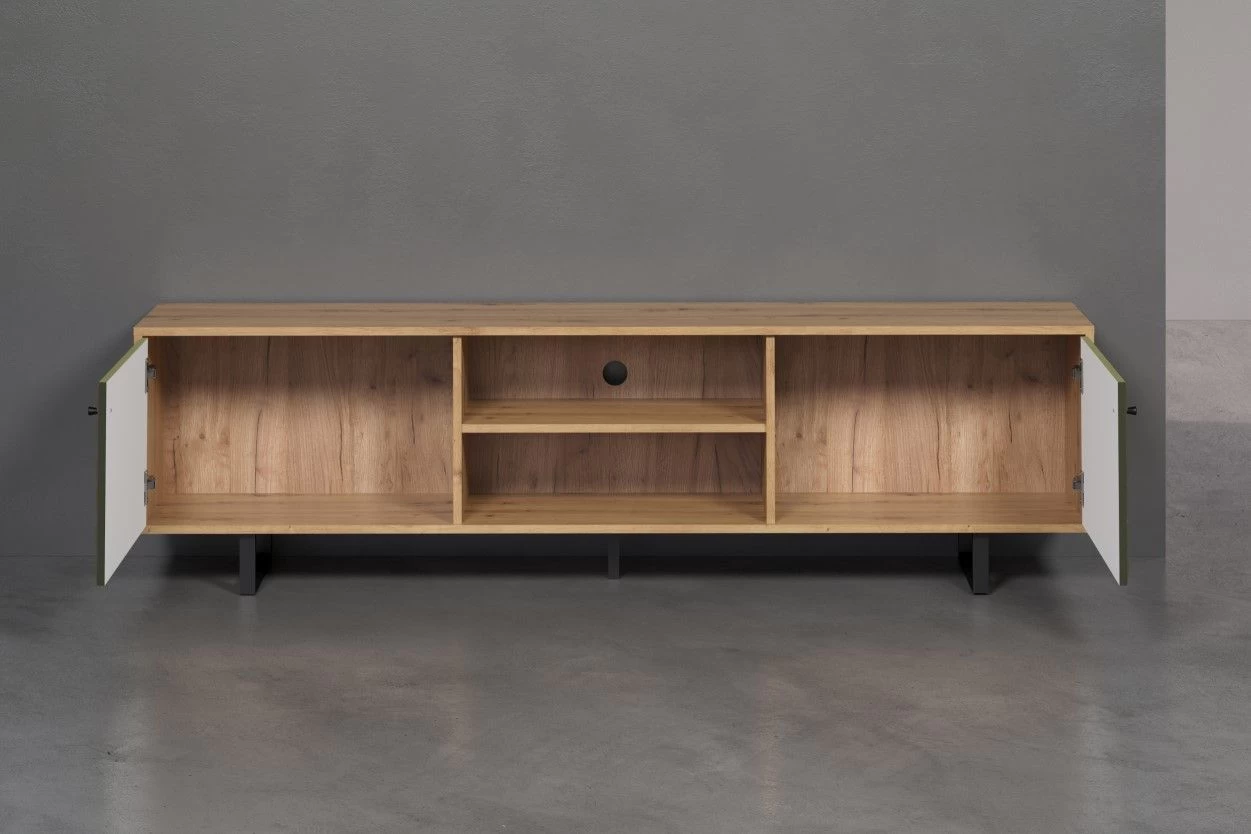 Tv-meubel Sentra | 184 X 40 X 52 Cm | Artisan Oak 5 Tv-meubel Sentra | 184 X 40 X 52 Cm | Artisan Oak - Afbeelding 5