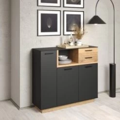 Dressoir Synnax | 128 X 40 X 113 | Anthracite Oak 12 Dressoir Synnax | 128 X 40 X 113 | Anthracite Oak -Collectie Woonkamermeubels Synnax WO 2134 860 84 dynamisch D 20230316 ca37