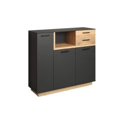 Dressoir Synnax | 128 X 40 X 113 | Anthracite Oak 15 Dressoir Synnax | 128 X 40 X 113 | Anthracite Oak -Collectie Woonkamermeubels Synnax WO 2134 860 84 dynamisch Freisteller 20230316 f038