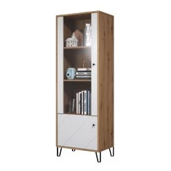 Vitrinekast Touch | 63 X 40 X 172 | Wit 16 Vitrinekast Touch | 63 X 40 X 172 | Wit -Collectie Woonkamermeubels Touch WO 2102 131 07 dynamisch re. Deko Freisteller 03b3