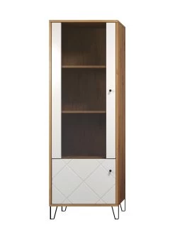 Vitrinekast Touch | 63 X 40 X 172 | Wit 21 Vitrinekast Touch | 63 X 40 X 172 | Wit -Collectie Woonkamermeubels Touch WO 2102 131 07 frontal Freisteller 3fc4