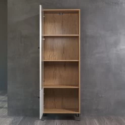 Vitrinekast Touch | 63 X 40 X 172 | Wit 17 Vitrinekast Touch | 63 X 40 X 172 | Wit -Collectie Woonkamermeubels Touch WO 2102 131 07 frontal ge f 20210907 50e3