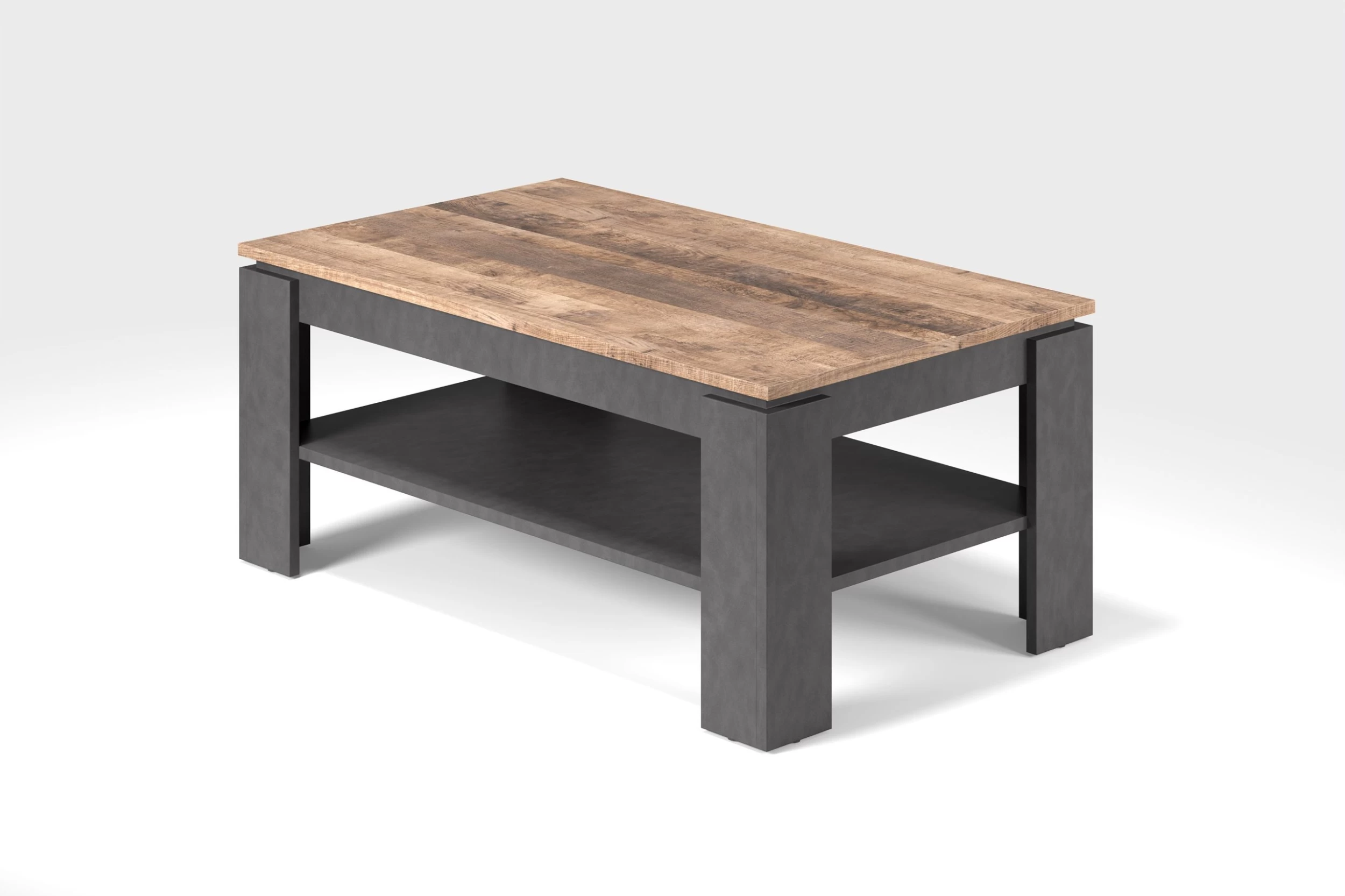 Salontafel Universal | Met Legplank | 110 X 65 X 47 Cm | Matera Grey 2 Salontafel Universal | Met Legplank | 110 X 65 X 47 Cm | Matera Grey - Afbeelding 2