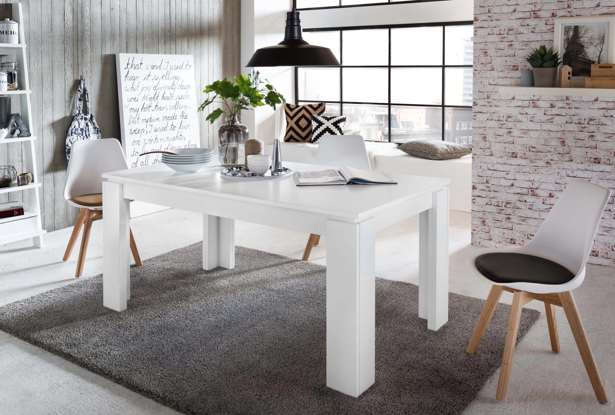 Eettafel Universal | Verlengbaar | 160 X 90 X 77 Cm | Wit 7 Eettafel Universal | Verlengbaar | 160 X 90 X 77 Cm | Wit - Afbeelding 7