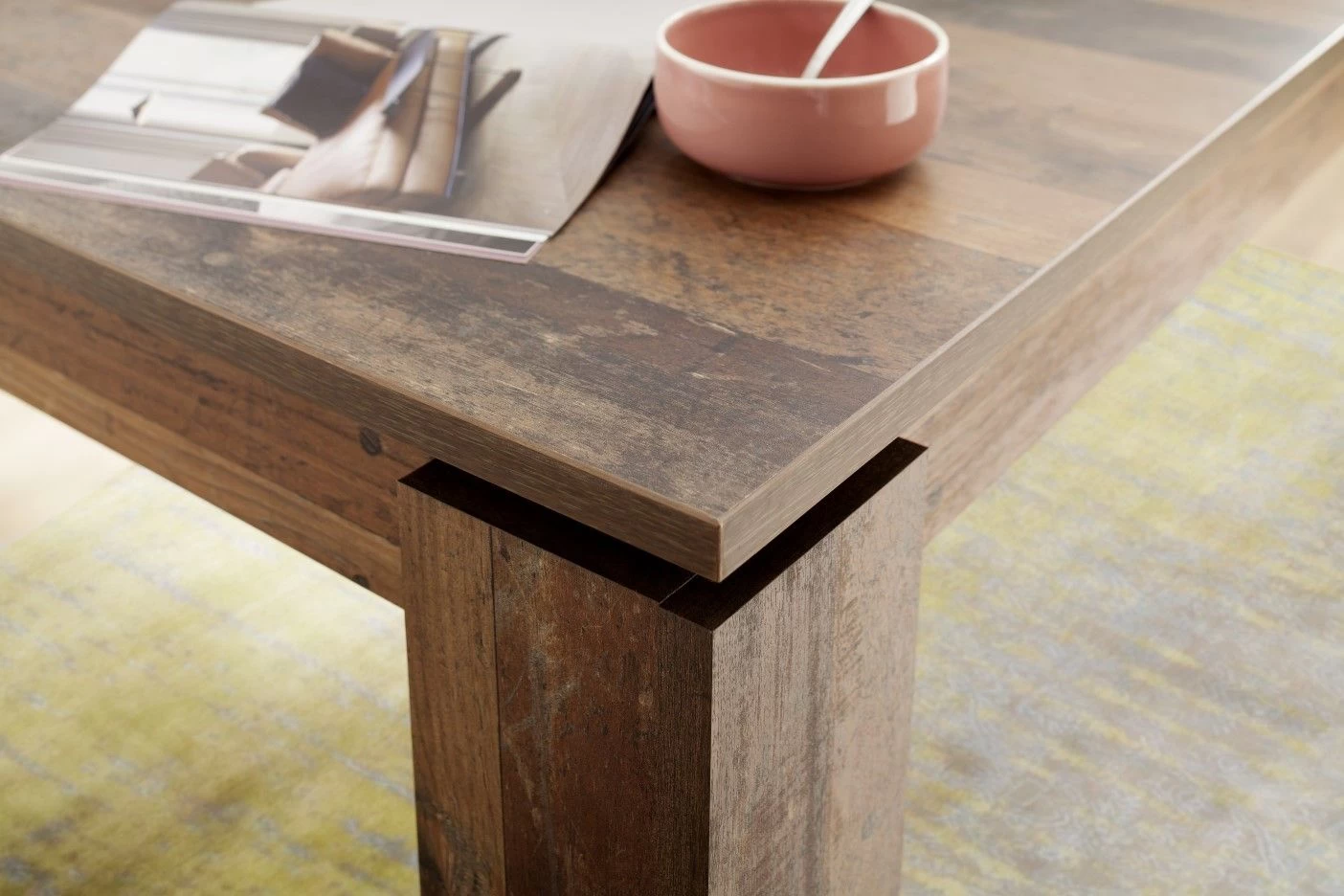 Eettafel Universal | Verlengbaar | 160 X 90 X 77 Cm | Old Wood-ontwerp 3 Eettafel Universal | Verlengbaar | 160 X 90 X 77 Cm | Old Wood-ontwerp - Afbeelding 3