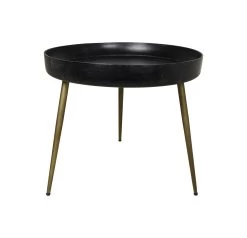 Salontafel Aventura Rond ø60cm - Zwart/goud