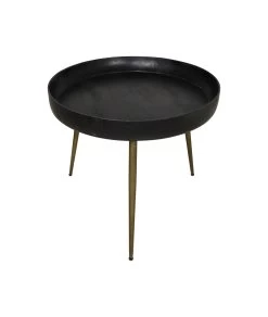 Salontafel Aventura Rond ø60cm - Zwart/goud -Collectie Woonkamermeubels VENTURA60AB 4 5c01