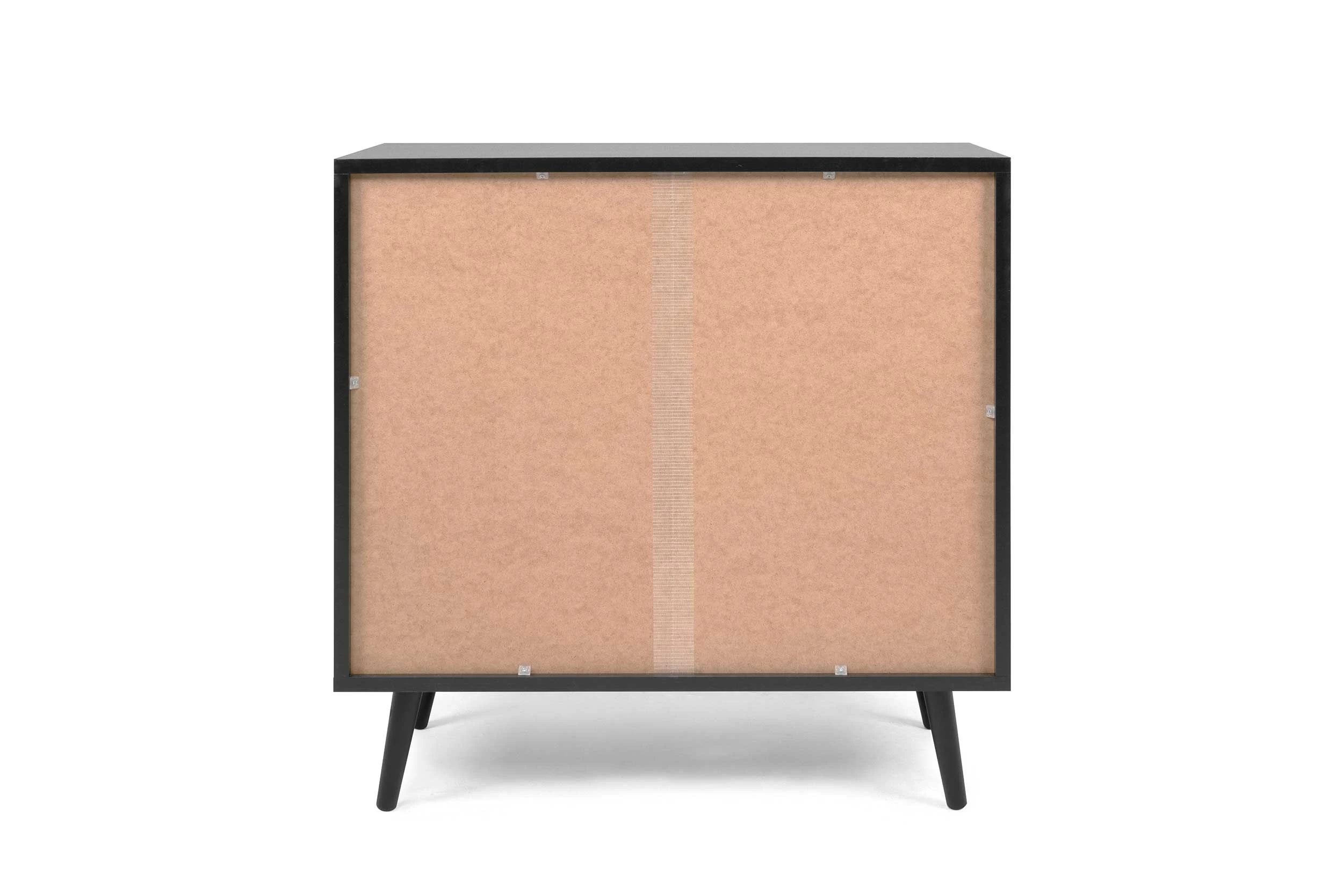 Ladekast Daka 80cm 3 Lades - Zwart/natuur 5 Ladekast Daka 80cm 3 Lades - Zwart/natuur - Afbeelding 5