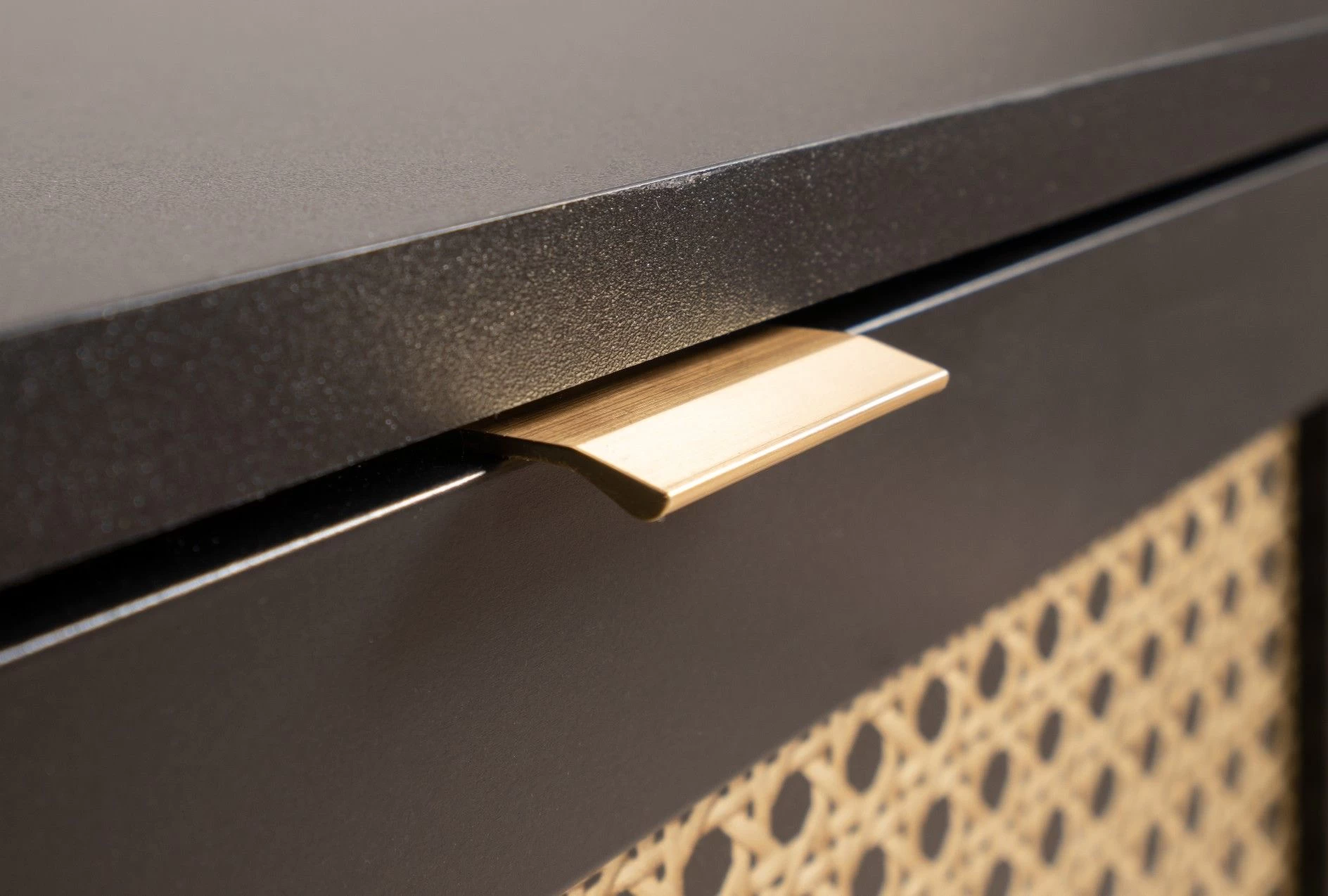 Ladekast Daka 80cm 3 Lades - Zwart/natuur 2 Ladekast Daka 80cm 3 Lades - Zwart/natuur - Afbeelding 2