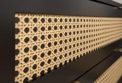 Salontafel Daka 100x60 Met 1 Deur - Zwart/natuur -Collectie Woonkamermeubels Vienna Detail 2 959c