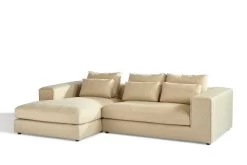 Hoekbank Videl Links - Beige -Collectie Woonkamermeubels Vieste 2 3L 759c