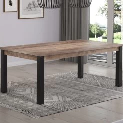 Eettafel Emile | 200 X 100 X 77 Cm | Tobacco Brown Oak-decor