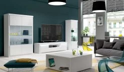 Vitrine Siola 120cm 2 Deuren - Wit 24 Vitrine Siola 120cm 2 Deuren - Wit -Collectie Woonkamermeubels spirit table basse mtv vitrines b841