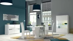 Vitrine Siola 120cm 2 Deuren - Wit 26 Vitrine Siola 120cm 2 Deuren - Wit -Collectie Woonkamermeubels spirit table chaises buffet 2po fb64